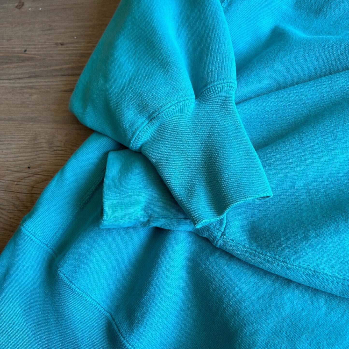 VINTAGE 90s | Champion Reverse Weave Teal Blue Crew Sweater sz XL