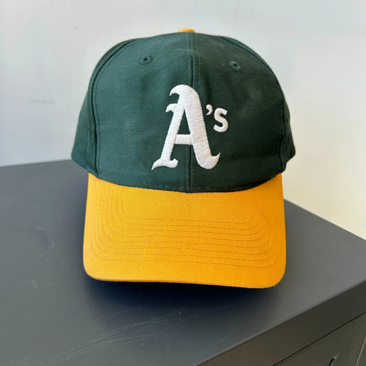 VINTAGE 90s | Oakland A's Athletics Logo Athletic MLB Snapback Hat sz OS