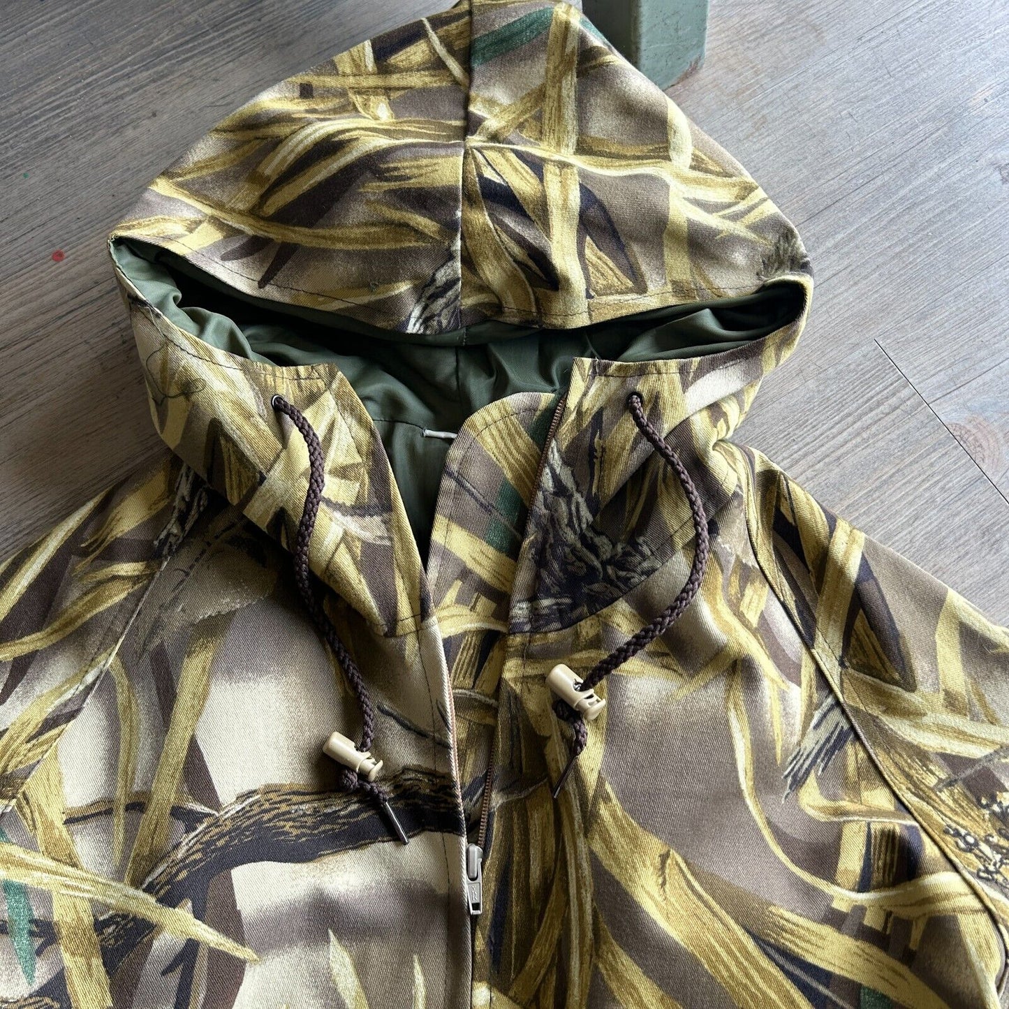 VINTAGE | Advantage Wetlands Camo Cotton Canvas Jacket sz L Adult