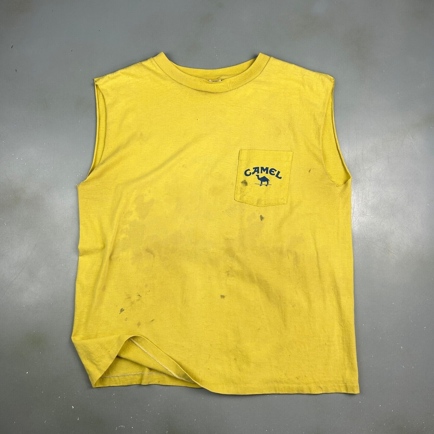 VINTAGE 80s | Joe CAMEL Smooth Character Sleeveless T-Shirt sz XL Men Adult