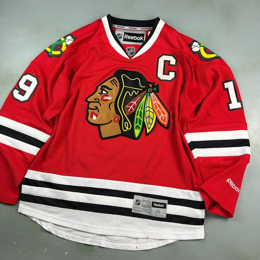 VINTAGE | Chicago Blackhawks NFL Reebok #19 Toews Hockey Jersey sz M Adult