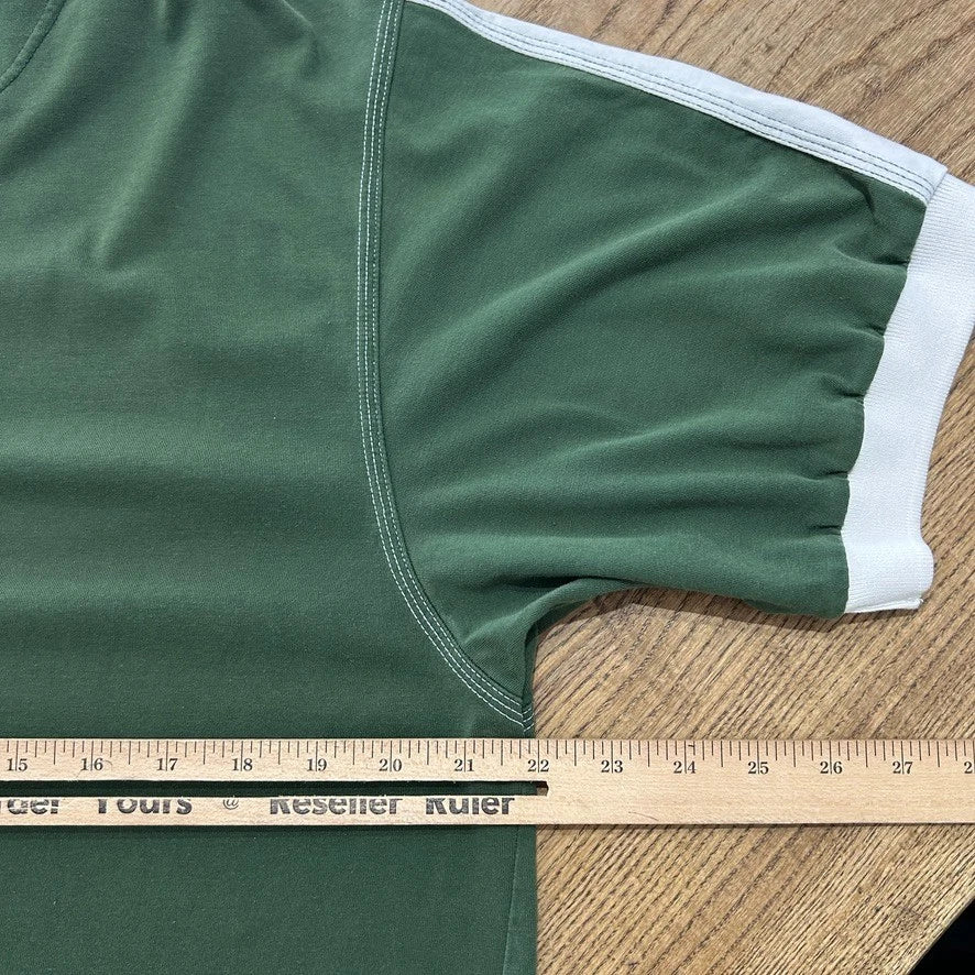 1990s | NIKE F.I.T Collared Cotton Jersey T-Shirt sz M/L