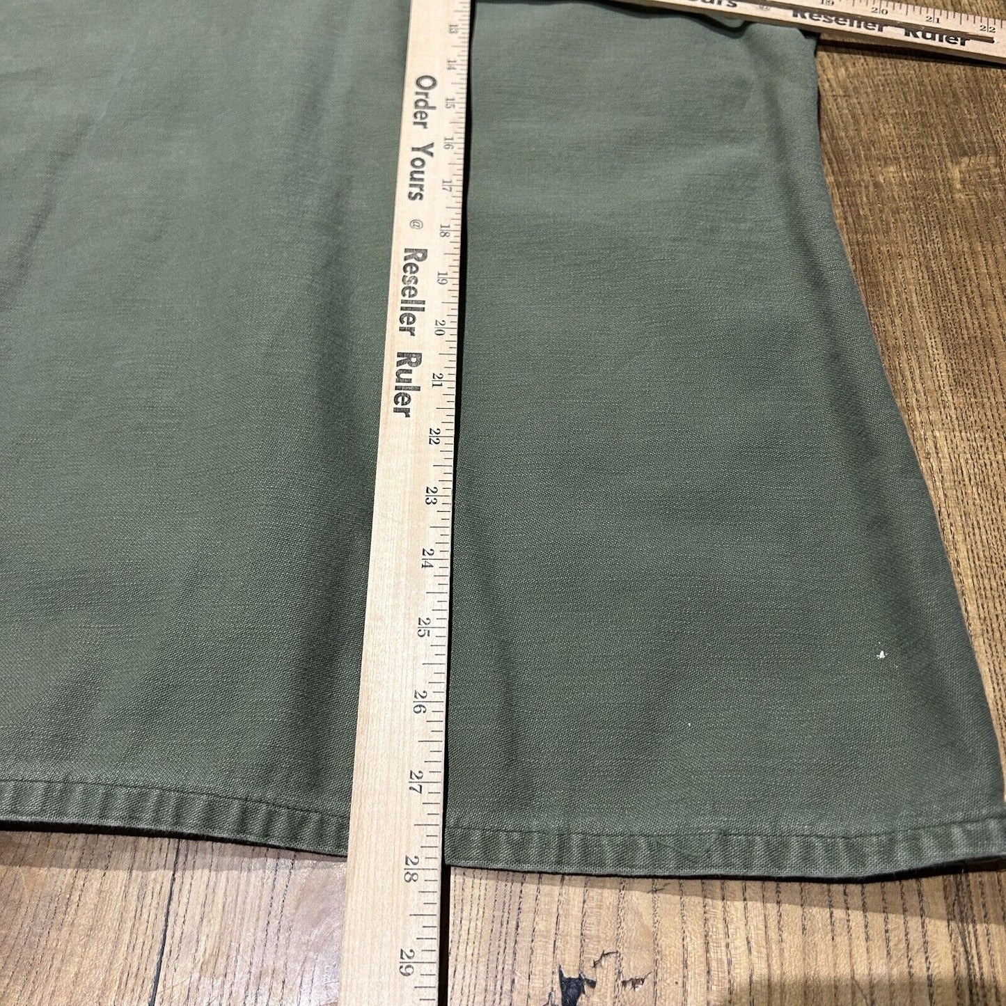 VINTAGE | OG 107 Paint Splatter Sateen Combat Button Down Shirt sz M/L