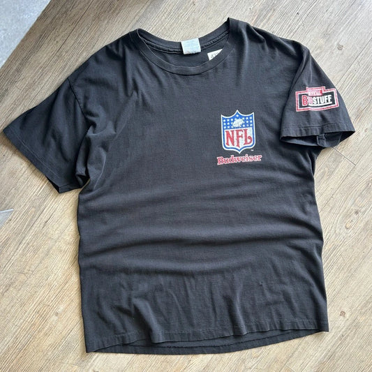 VINTAGE 1994 | NFL Super Bowl Football Budweiser T-Shirt sz L/XL