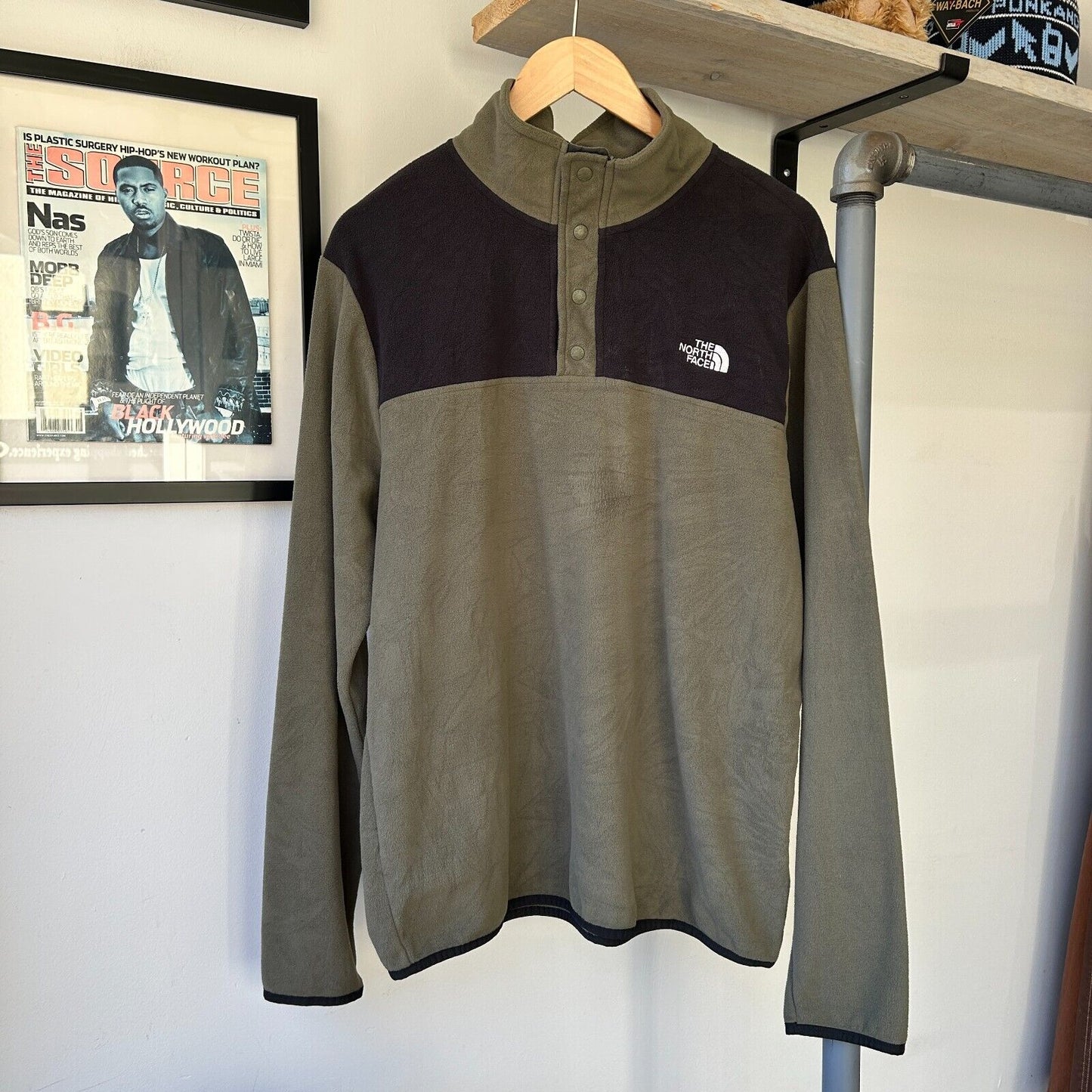 VINTAGE | The North Face Collared Snap Fleece Sweater sz L