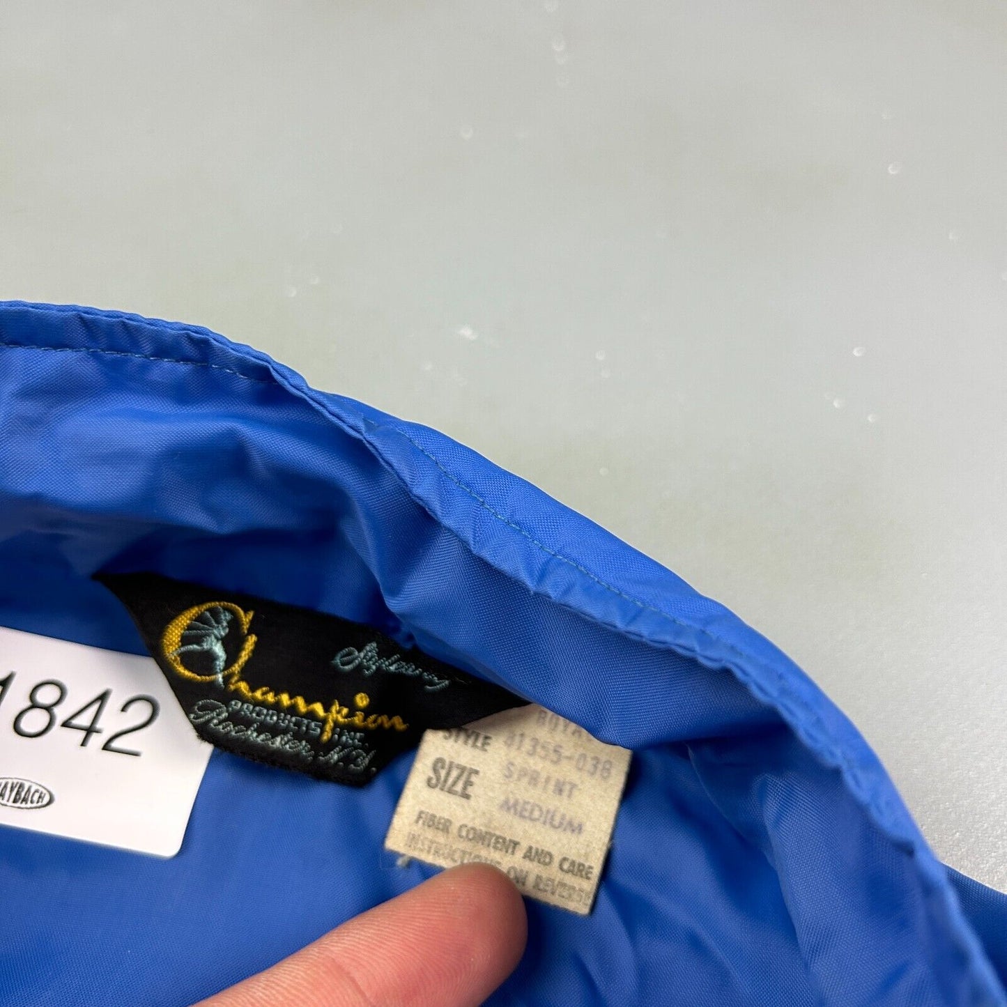 VINTAGE 60s | Wrestling School CHAMPION Light Jacket sz Med Adult