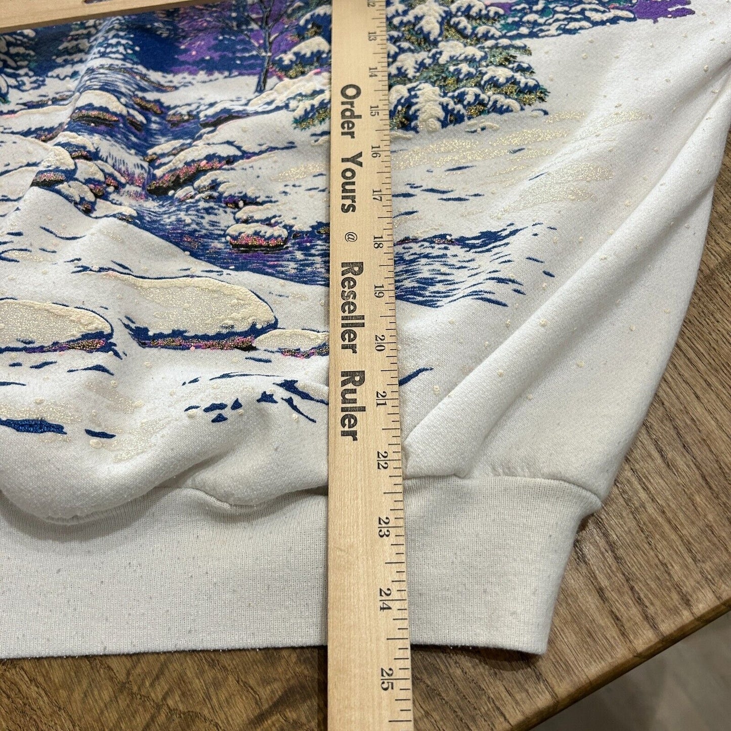 VINTAGE 90s | Lifestyles All Over Winter Nature Print Crew Sweater sz XL-2XL