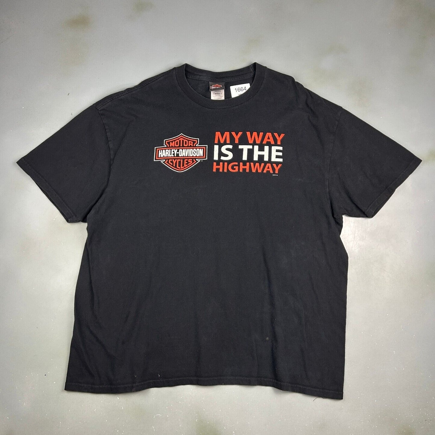 HARLEY DAVIDSON Motor Cycles My Way Is The Highway PA Biker T-Shirt sz 3XL Adult