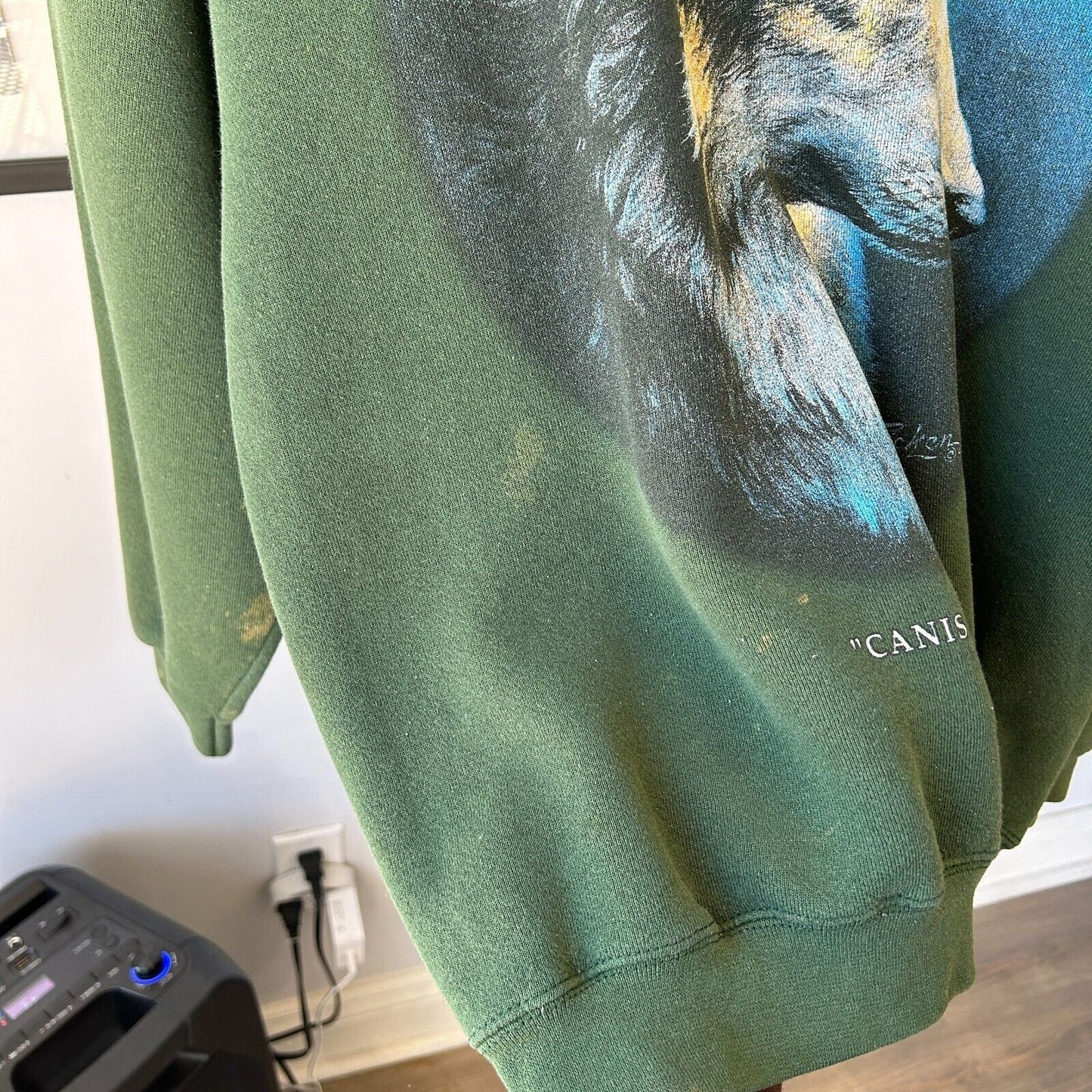VINTAGE 90s | Canis lupus Werewolf Crewneck Sweater sz L Adult