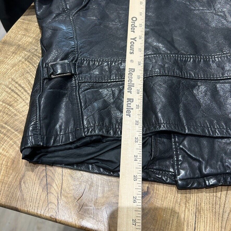 VINTAGE 70s | Schott NYC Motorcycle Leather Jacket sz M 40