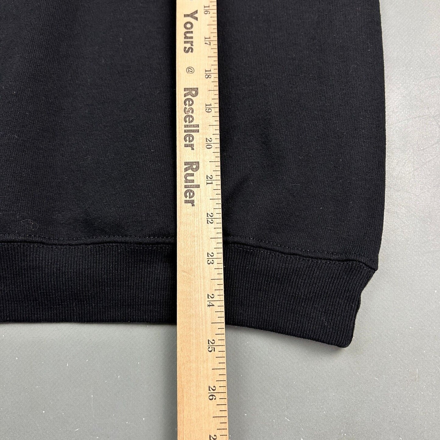 VINTAGE Russell Athletic Blank Black Crewneck Sweater sz XS Adult