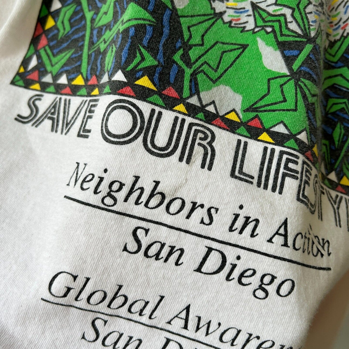 VINTAGE 90s | Safe Our Lifestyle Koala Bear Illustration Art T-Shirt sz XL Adult
