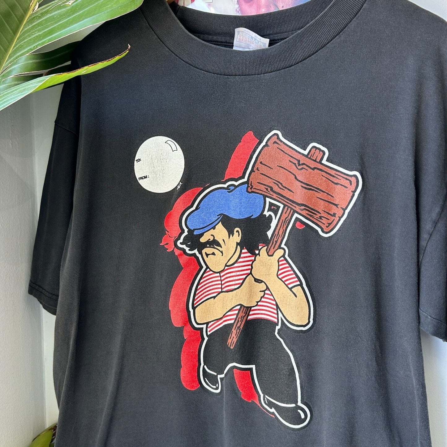 VINTAGE 90s | Gallagher Smashed Watermelon Comedy T-Shirt sz L