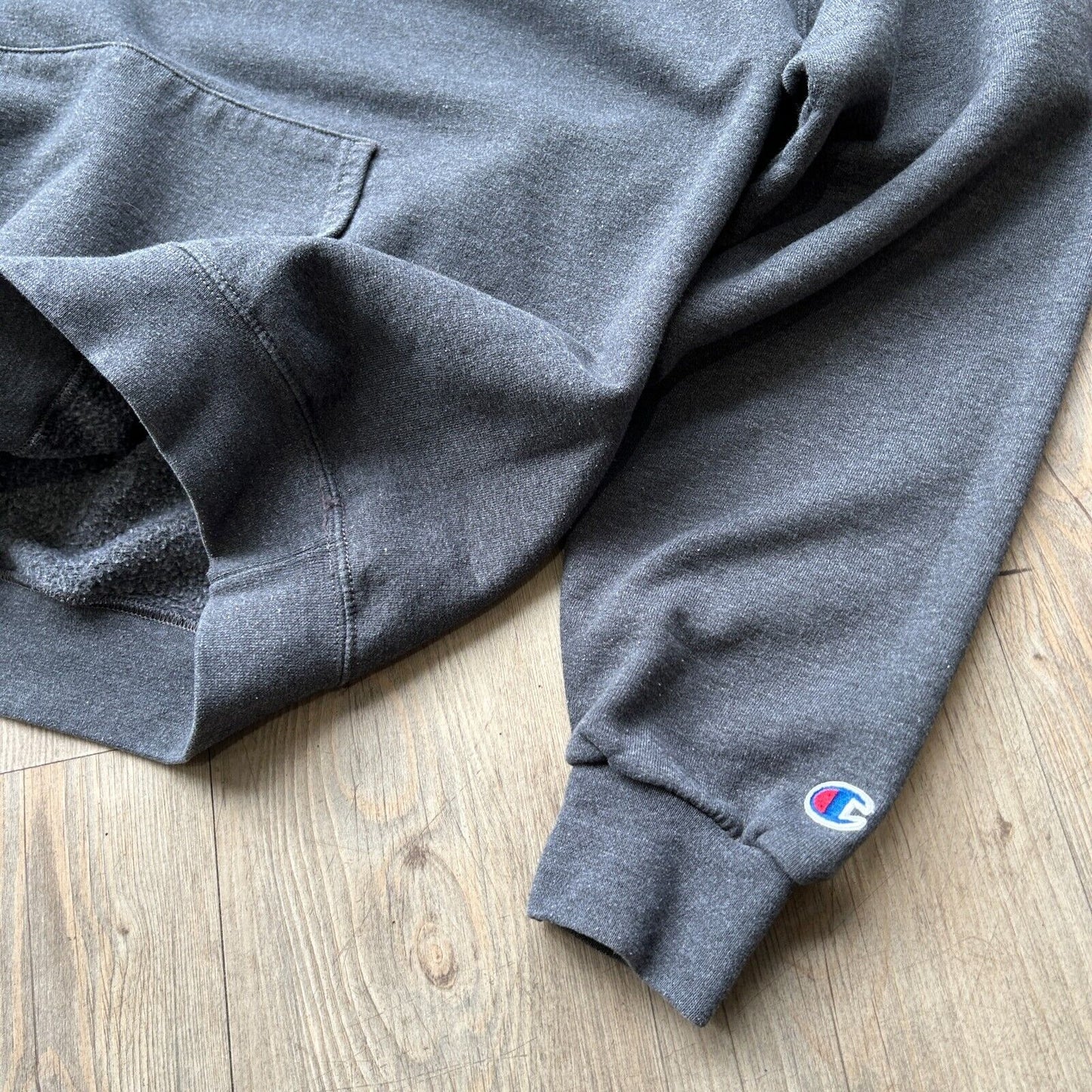 VINTAGE | SYRACUSE Dark Grey Champion Hoodie Sweater sz XL Adult