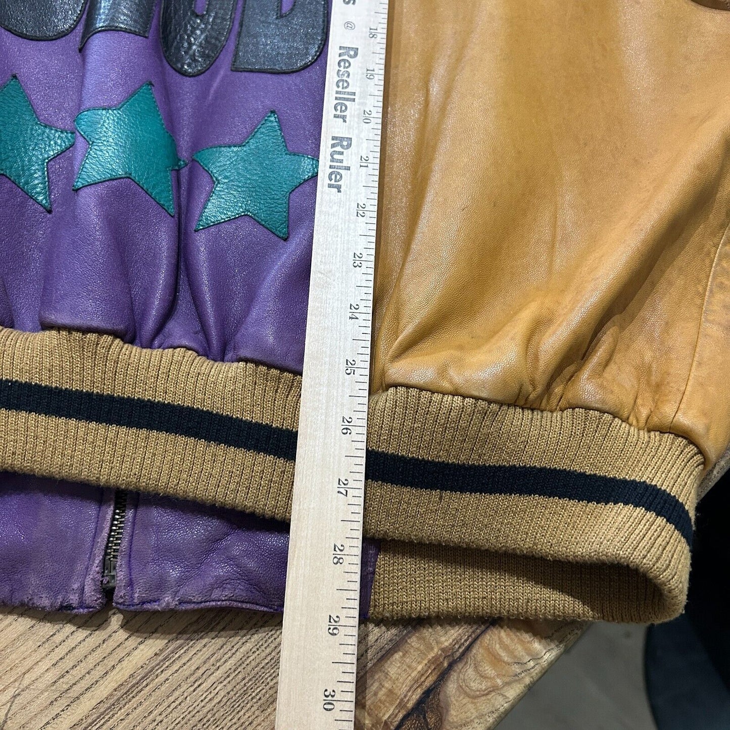 VINTAGE | Pelle Pelle Sode Club Marc Buchanan Leather Bomber Jacket sz 46