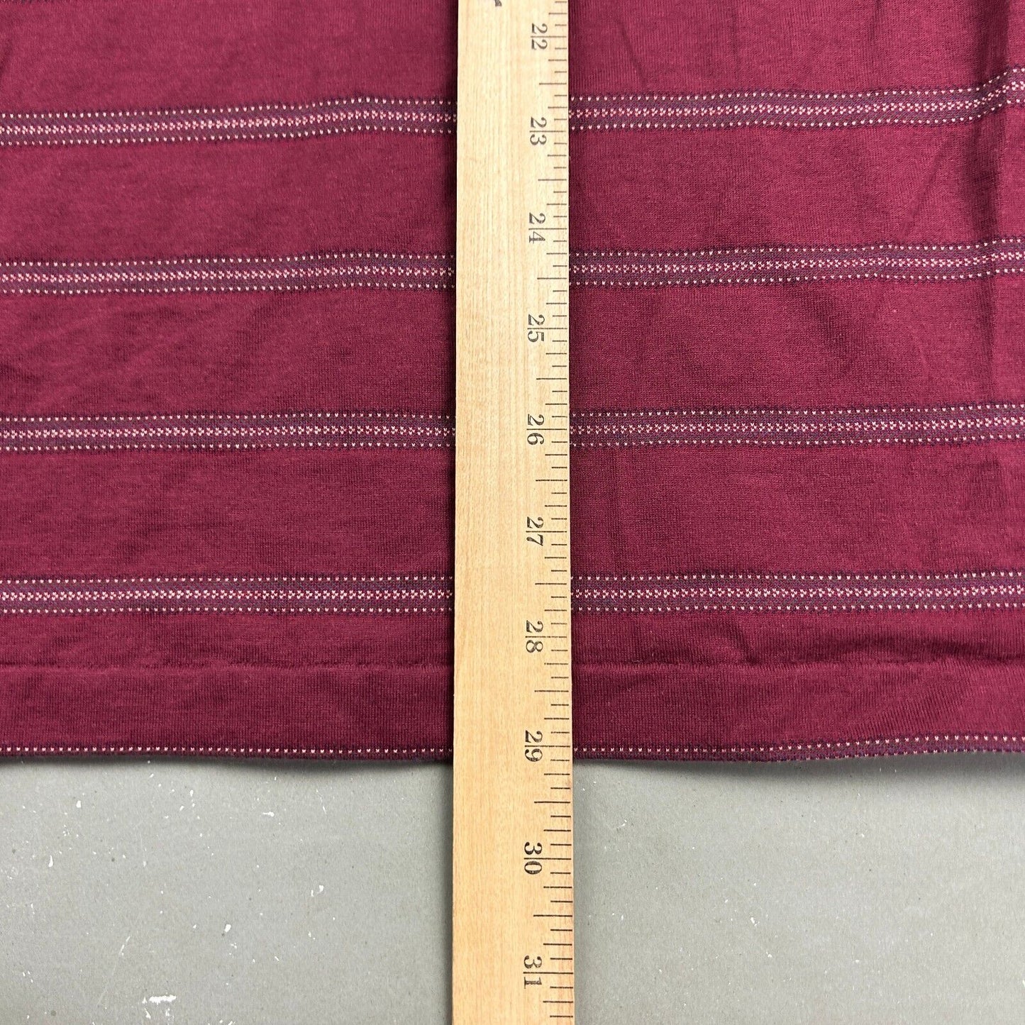 VINTAGE 90s Lacoste Sm Logo Red Striped Polo Shirt sz Large Adult