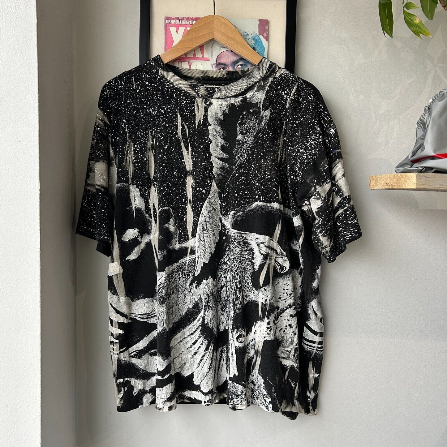 VINTAGE 90s | Psychedelic Nature All Over Print T-Shirt sz XL