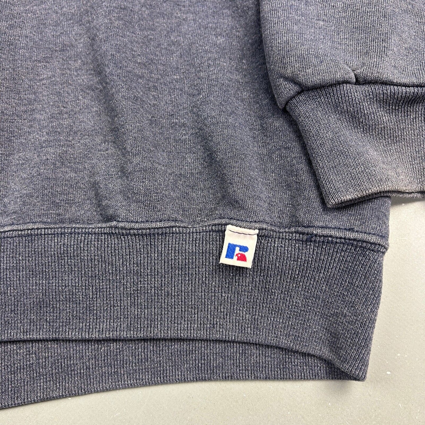VINTAGE Russell Athletic Faded Blank Grey Crewneck Sweater sz Large Adult