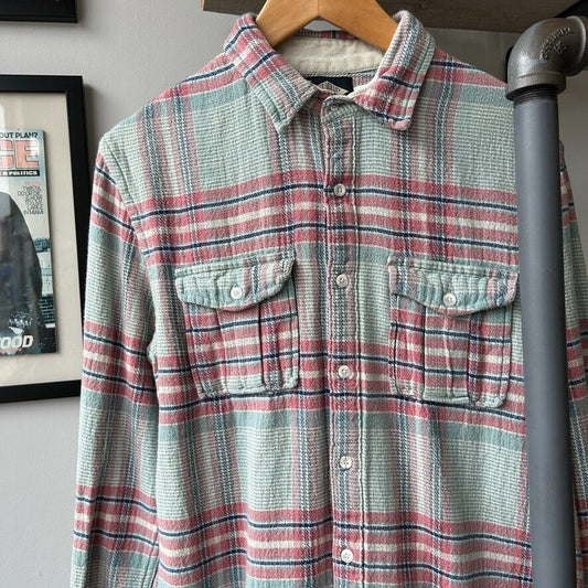 VINTAGE | Salt Valley Plaid Flannel Button Down Shirt sz S