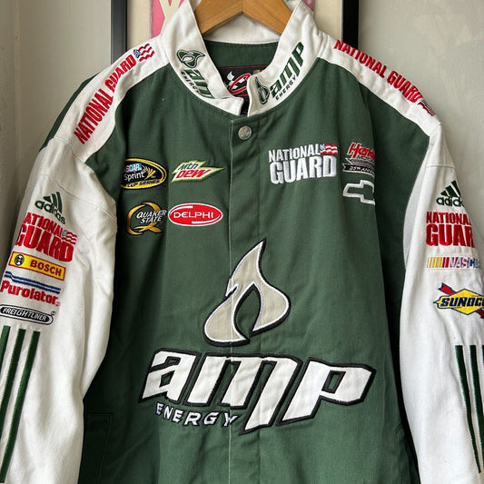VINTAGE 90s | Amp Energy Chase Authentics Racing Sponsor Jacket sz M