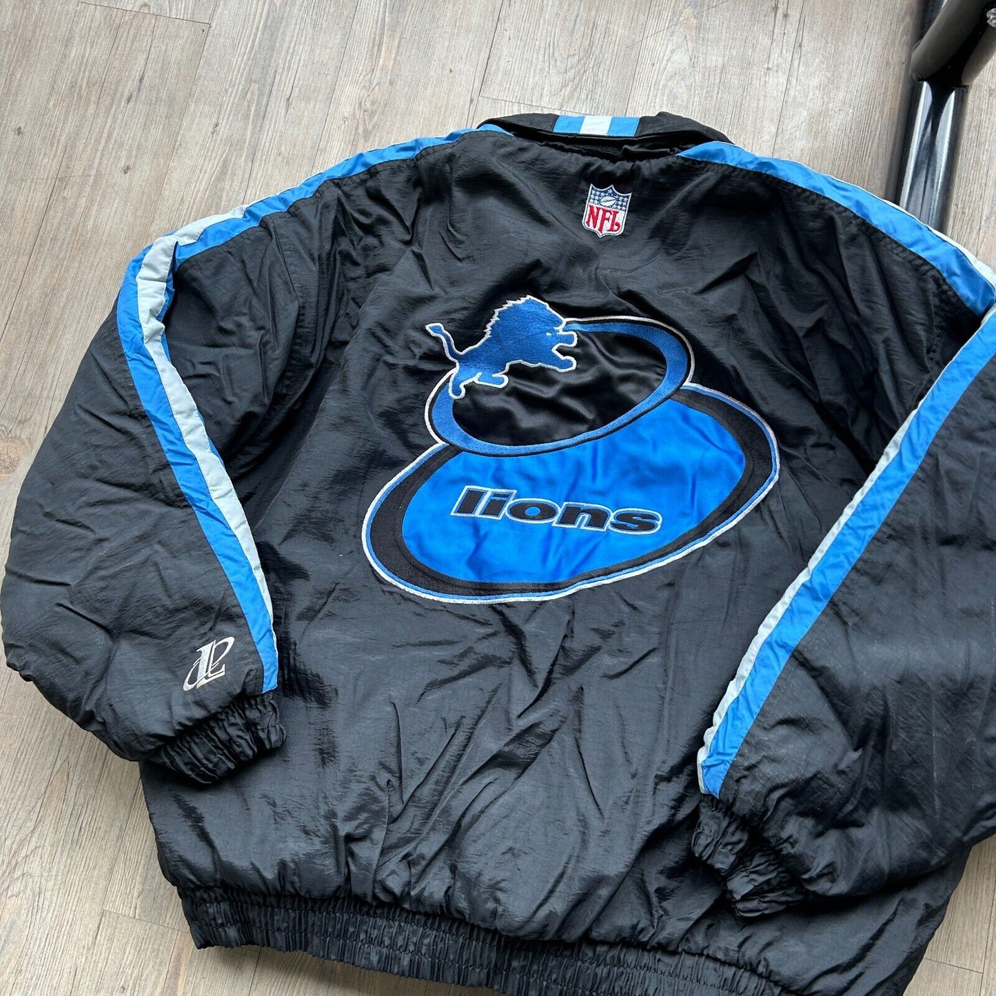 VINTAGE 90s | NFL Detroit Lions Logo Athletics Pro Line Jacket sz 3XL Adult