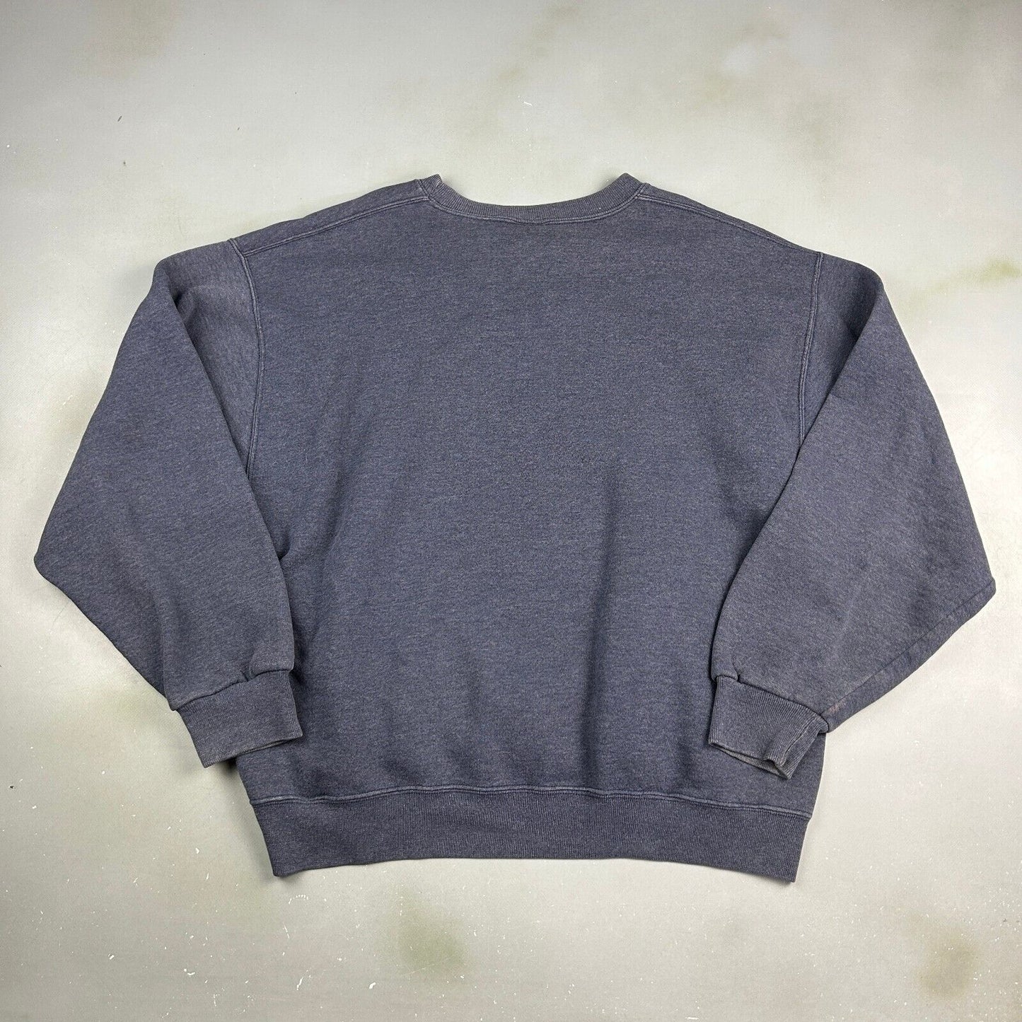 VINTAGE Russell Athletic Faded Blank Grey Crewneck Sweater sz Large Adult