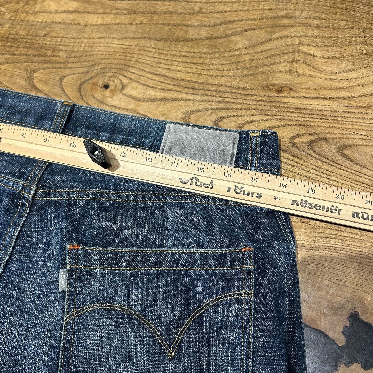VINTAGE | SIlverTab Baggy Dark Wash Blue Jeans Pants sz W35 L32