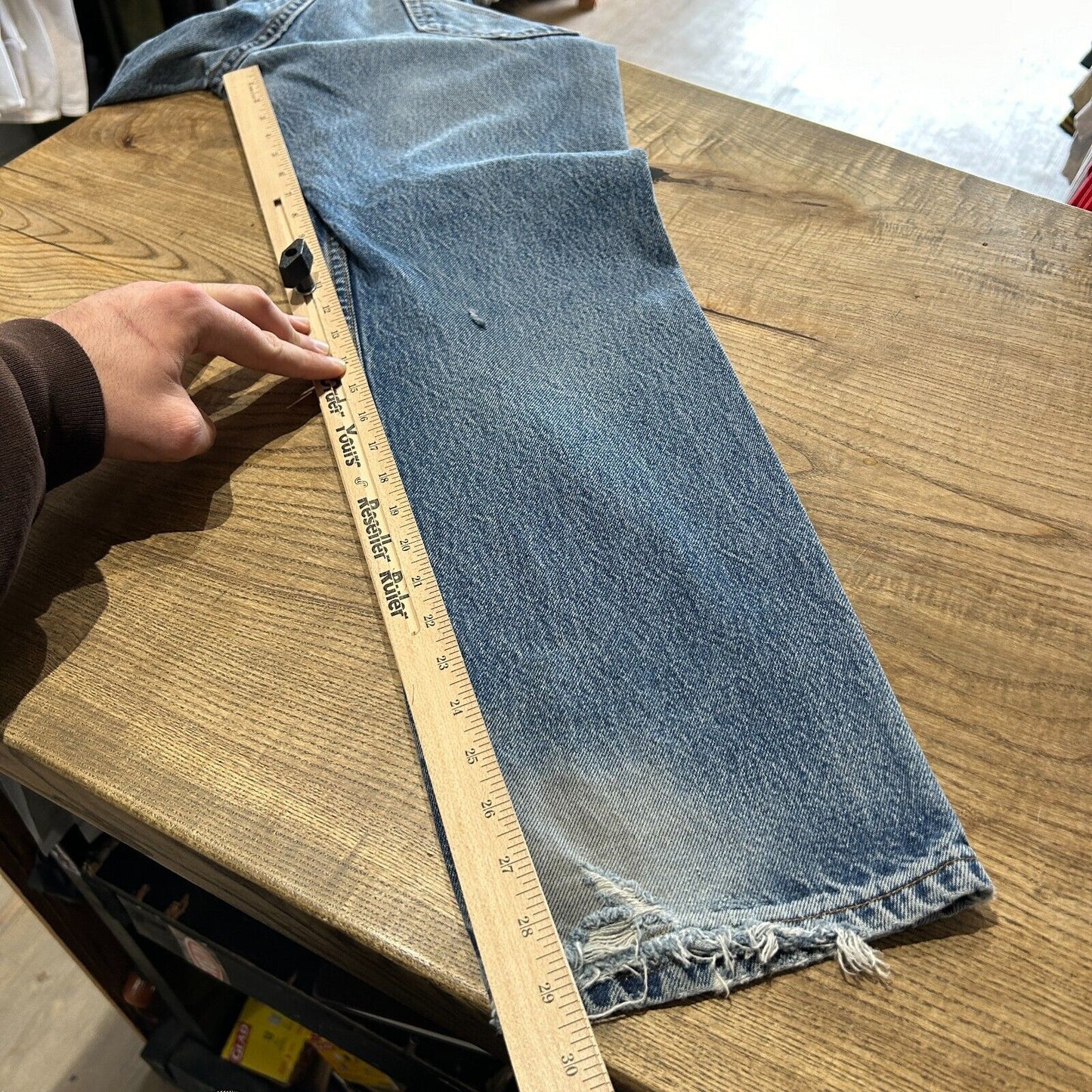 VINTAGE 90s | LEVIS 505 Faded Regular Fit Jeans Pants sz W33 L30 Made In USA