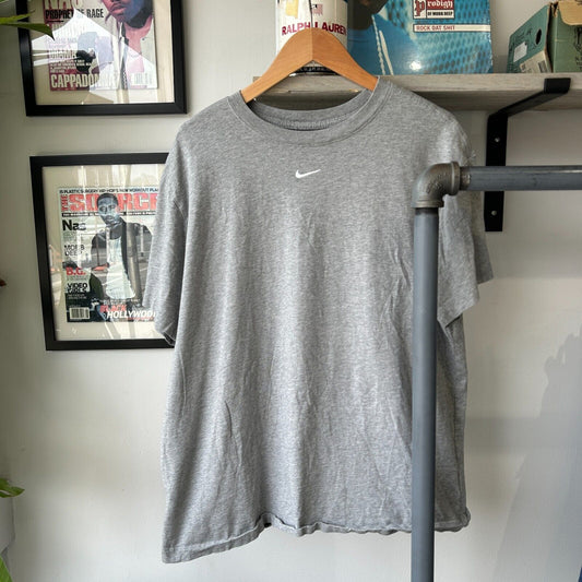 VINTAGE | NIKE Mid Swoosh Embroidered Logo T-Shirt sz L Adult