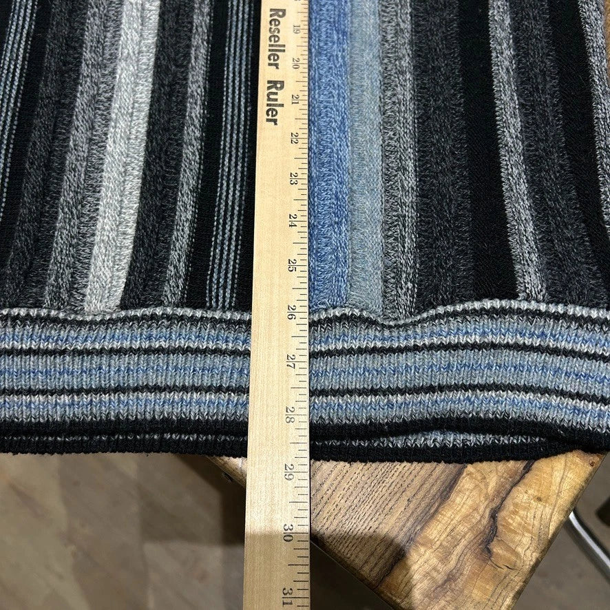 VINTAGE 90s | Protege Vertical Striped Gradient Knit Sweater sz L/XL