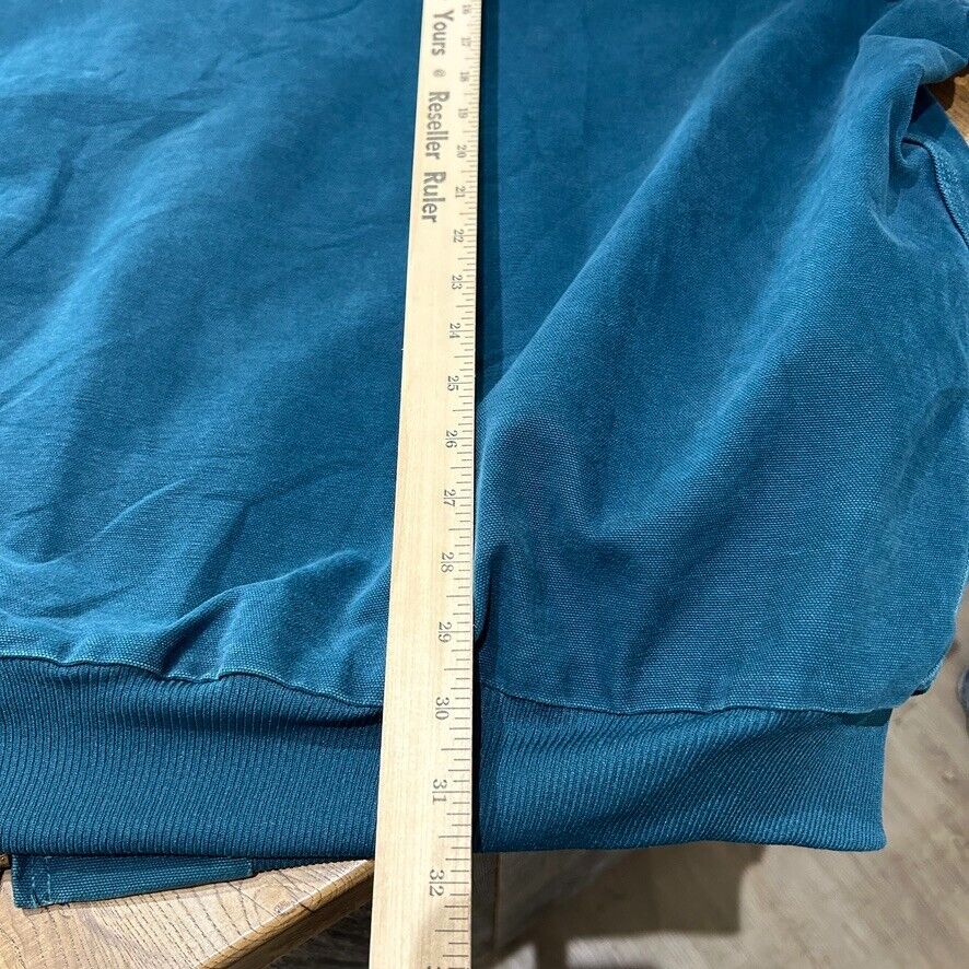 VINTAGE | Carhartt Teal Thermal Lined Hooded Jacket sz 3XL