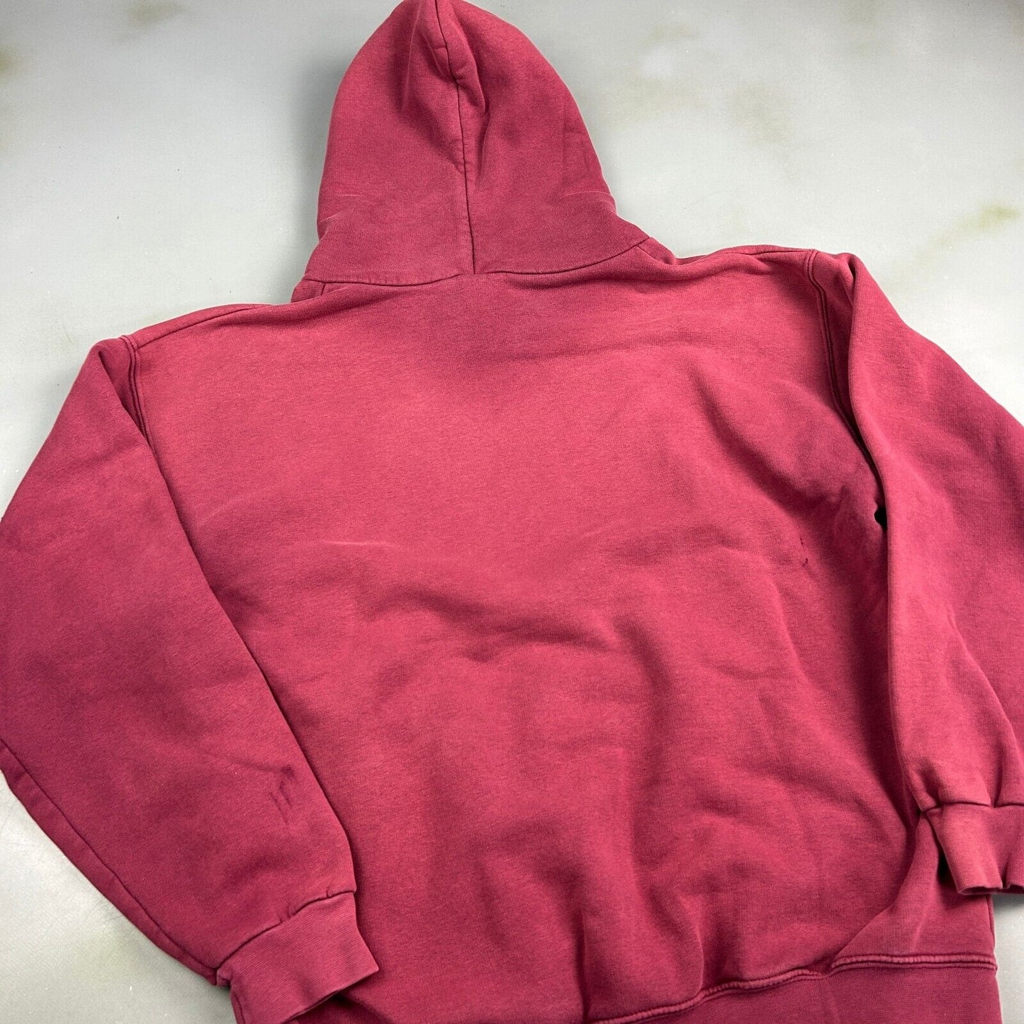 VINTAGE 90s Tremont Faded Red Hoodie Sweater sz Large Mens