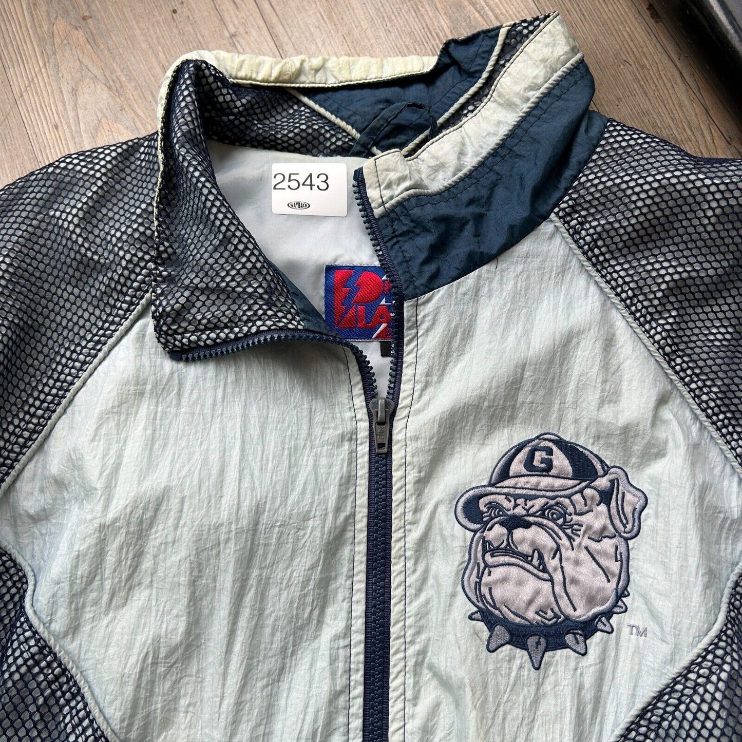 VINTAGE 90s | Georgetown Hoyas Pro Player Mesh Panel Jacket sz L