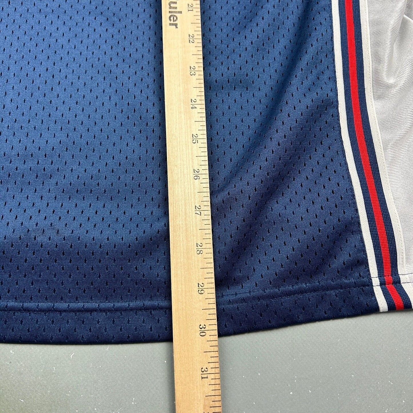 VINTAGE Y2K | EXHAUST #05 Two Tone Basketball Jersey sz L Adult