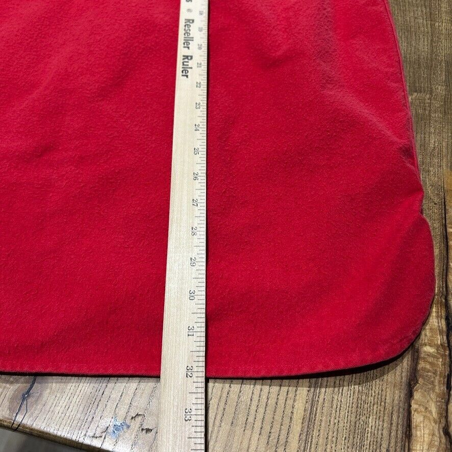 VINTAGE 90s | Eddie Bauer Chamois Cloth Red Button Down Shirt sz L