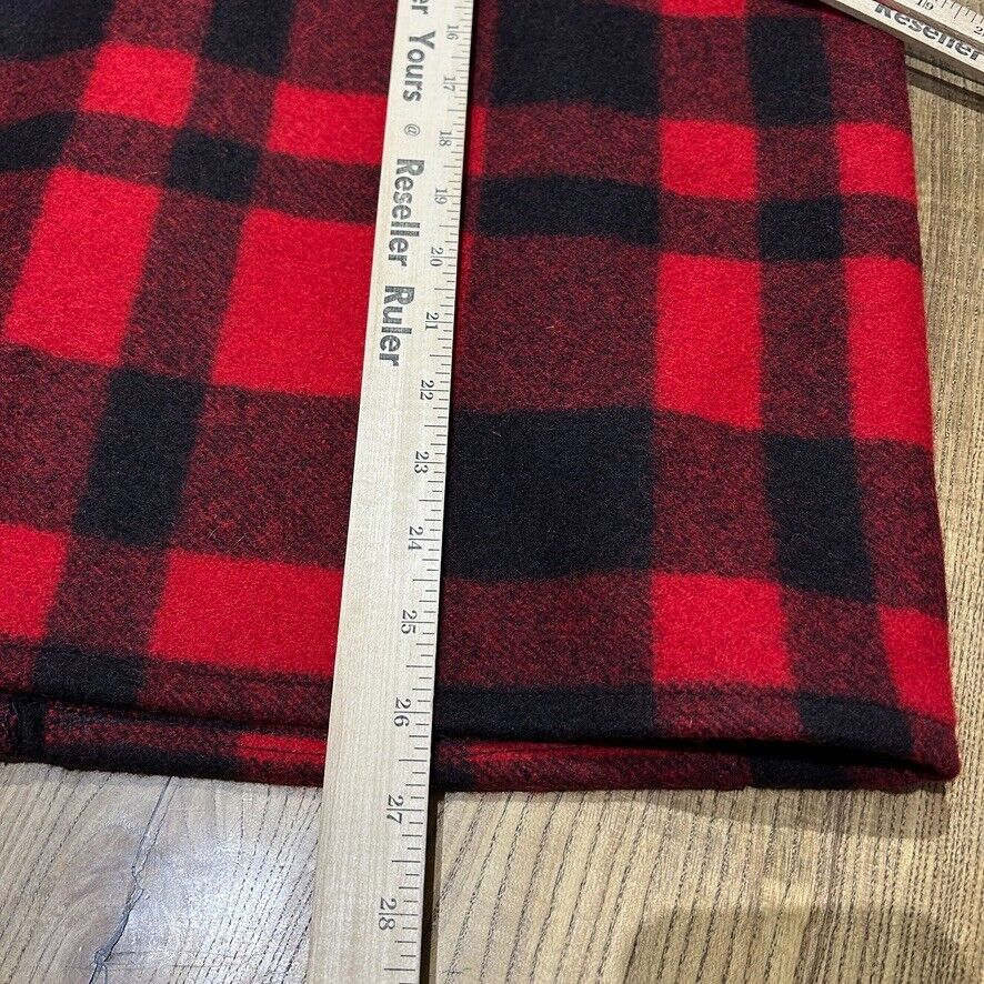 VINTAGE | CC Filson Red Buffalo Plaid Wool Mackinaw Vest Jacket sz L