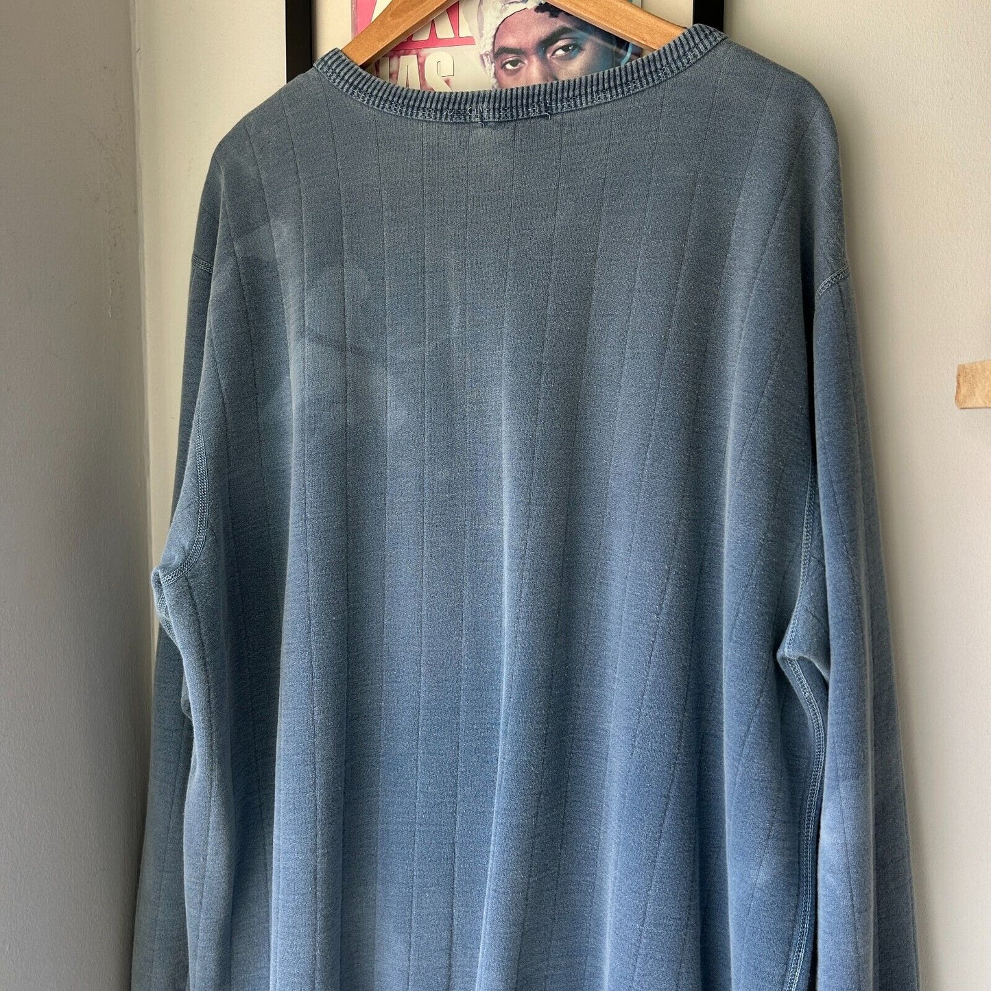 VINTAGE 90s | Northern Elements Faded Clay Blue Crew Sweater sz L