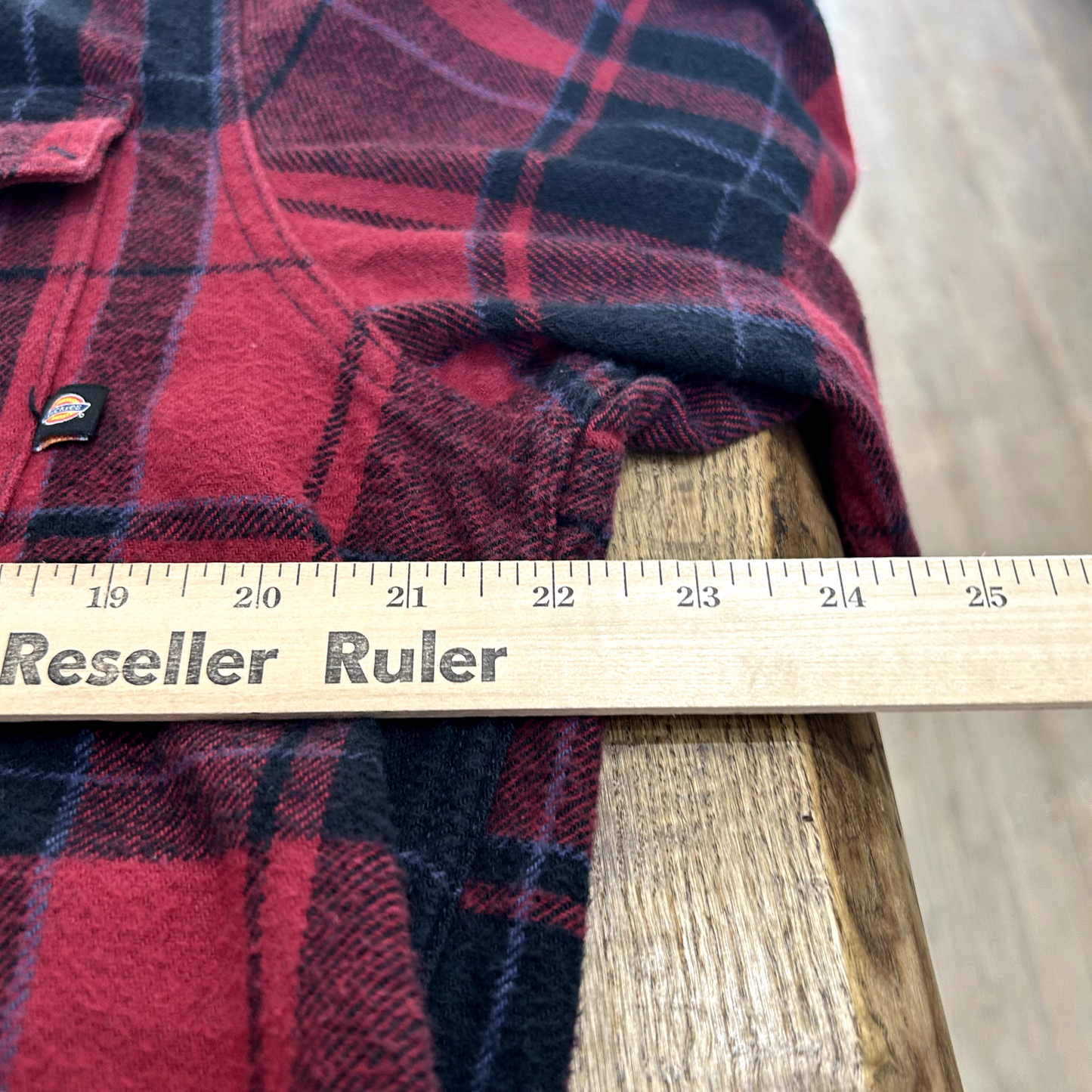 VINTAGE | 1990s Dickies Buffalo Plaid Zip Up Flannel Shirt sz L