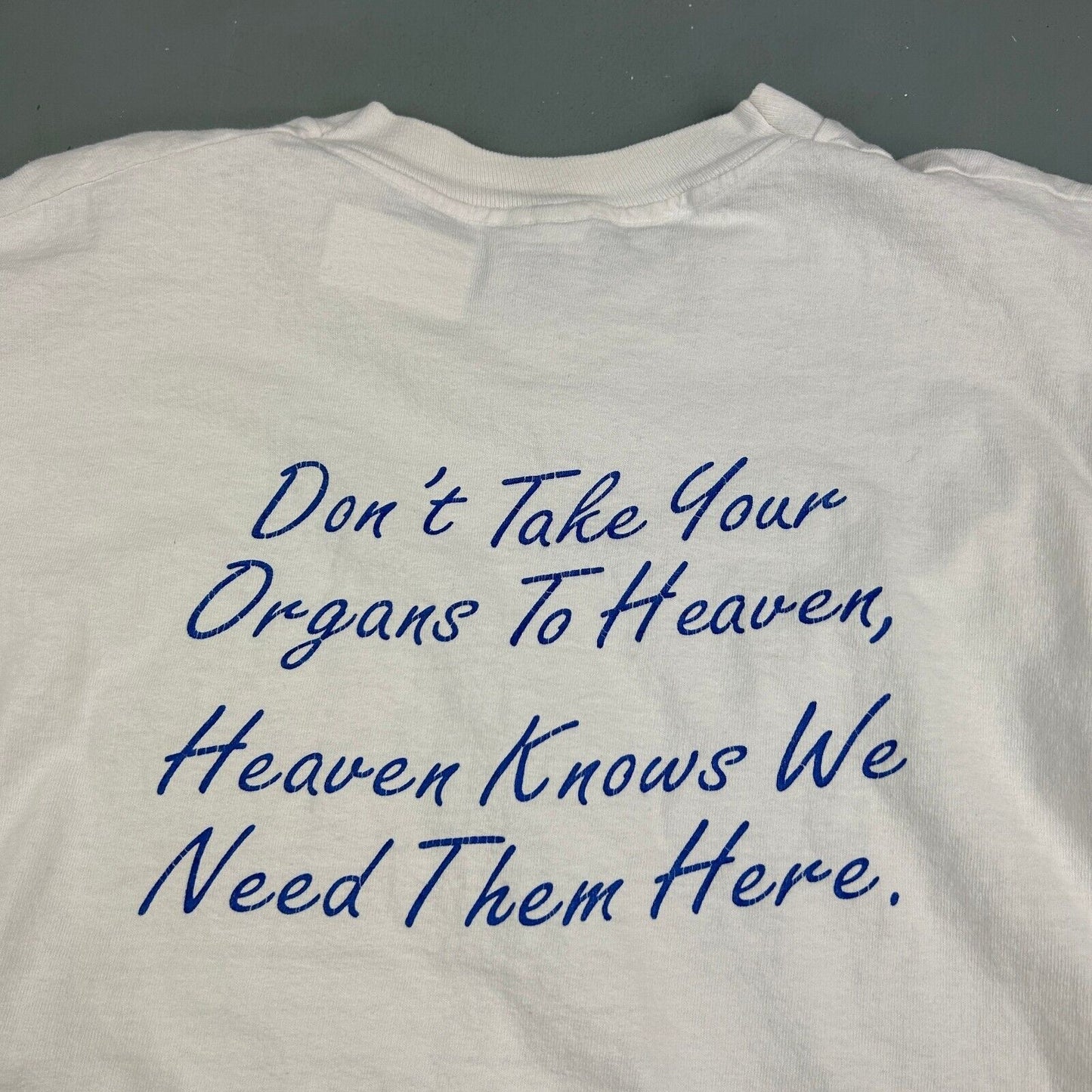 VINTAGE 90s | Recycle Yourself Kidney Foundation T-Shirt sz S-M Adult
