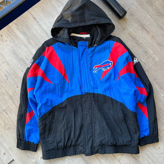 VINTAGE | Buffalo Bills NFL Authentic Pro Line Apex One Zip Puffer Jacket sz M