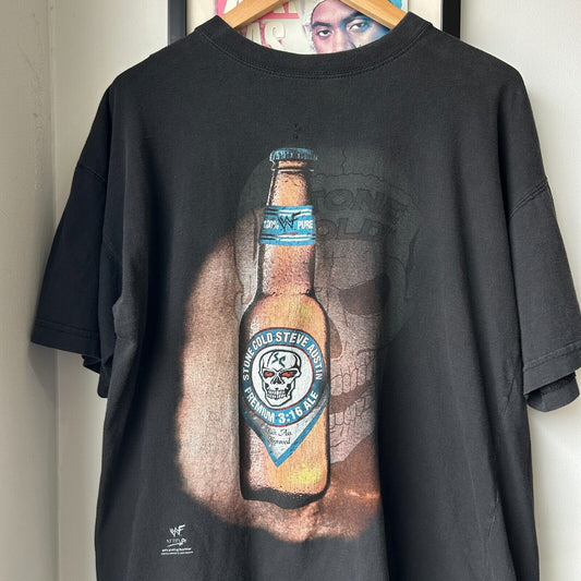 VINTAGE | Stone Cold Steve Austin 3:16 Ale WWF Wrestling T-Shirt sz L