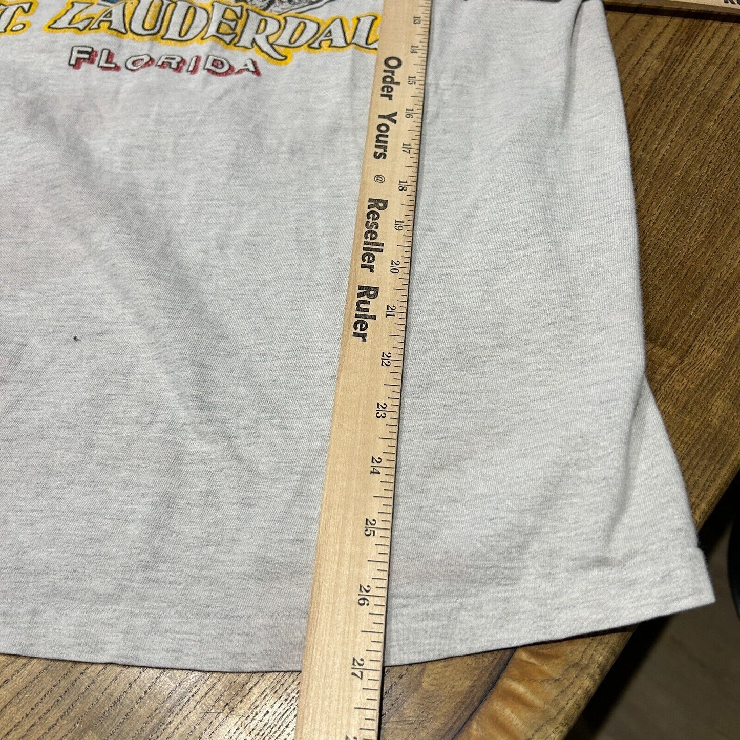 VINTAGE 90s | Harley Davidson Florida Biker Eagle T-Shirt sz M Adult