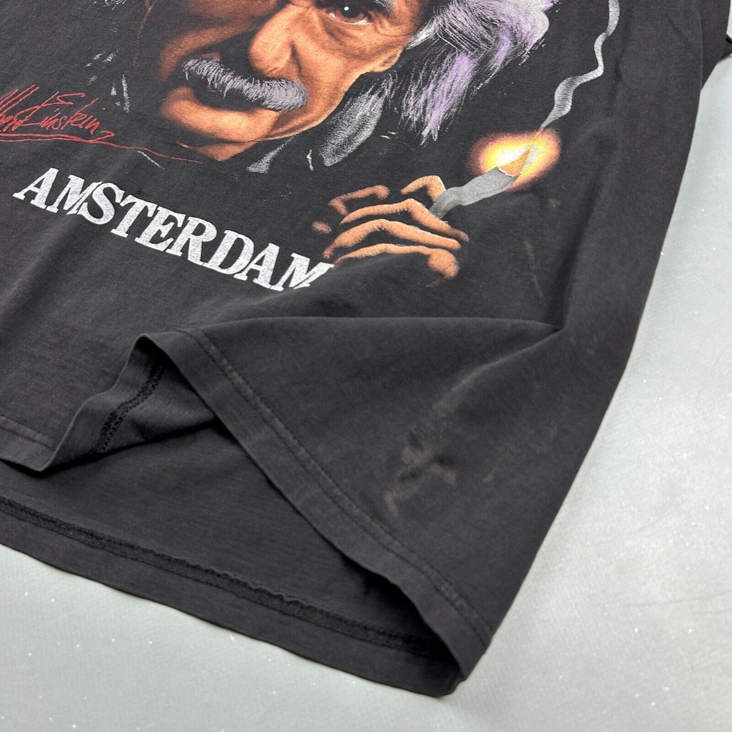 VINTAGE 90s | Albert Einstein Amsterdam Sleeveless T-Shirt sz L Adult