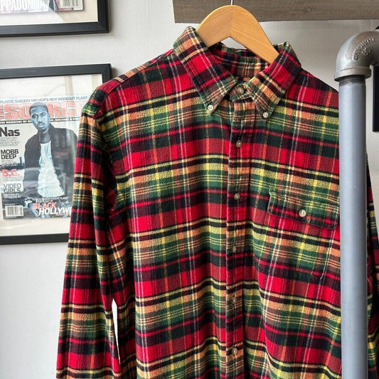 VINTAGE | Ralph Lauren Plaid Flannel Button Down Shirt sz L