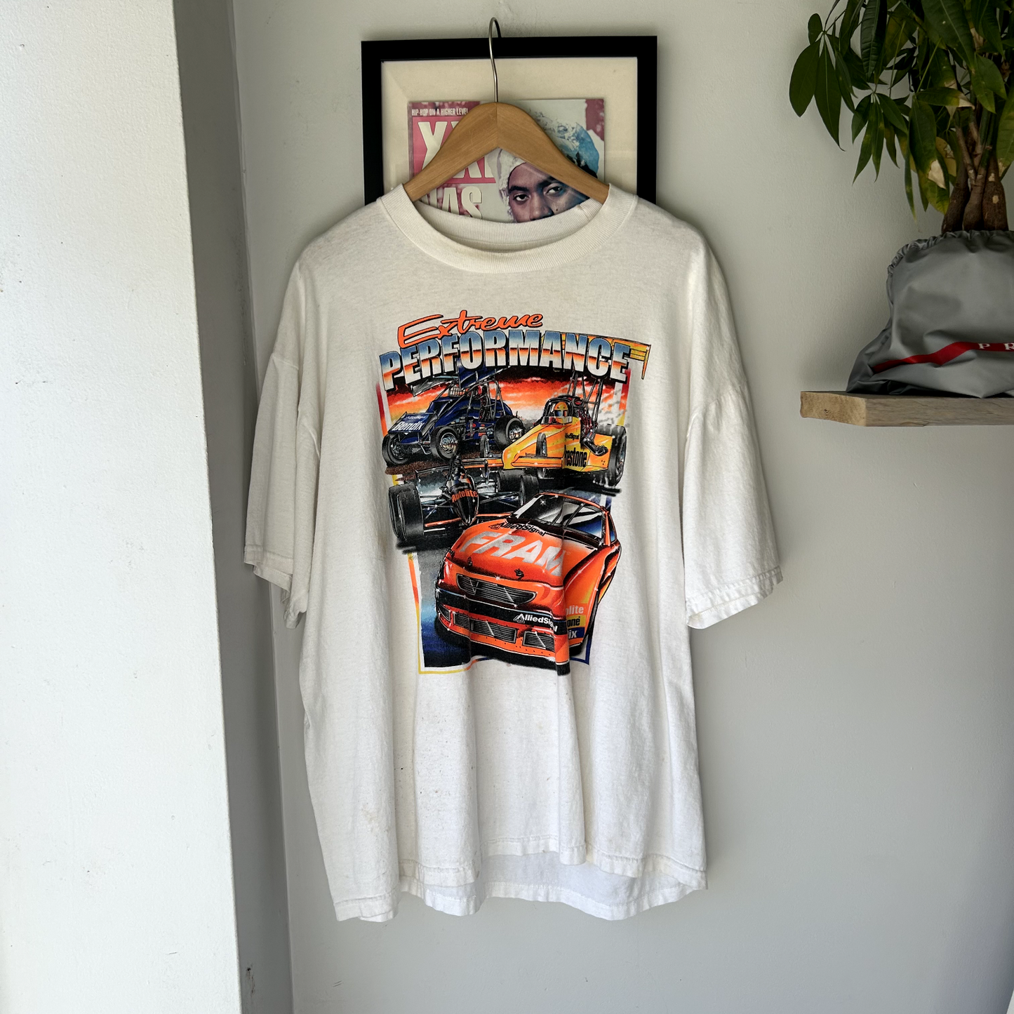 Vintage Extreme Performance Race Car Racing Graphic T-Shirt sz XL