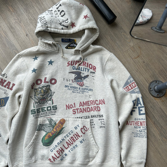 Polo Ralph Lauren Saranac Lake After-Hood Hoodie Sweater sz XL