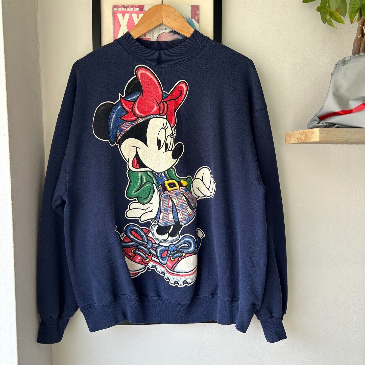 VINTAGE 90s | Fashion Minnie Mouse Crewneck Sweater sz L