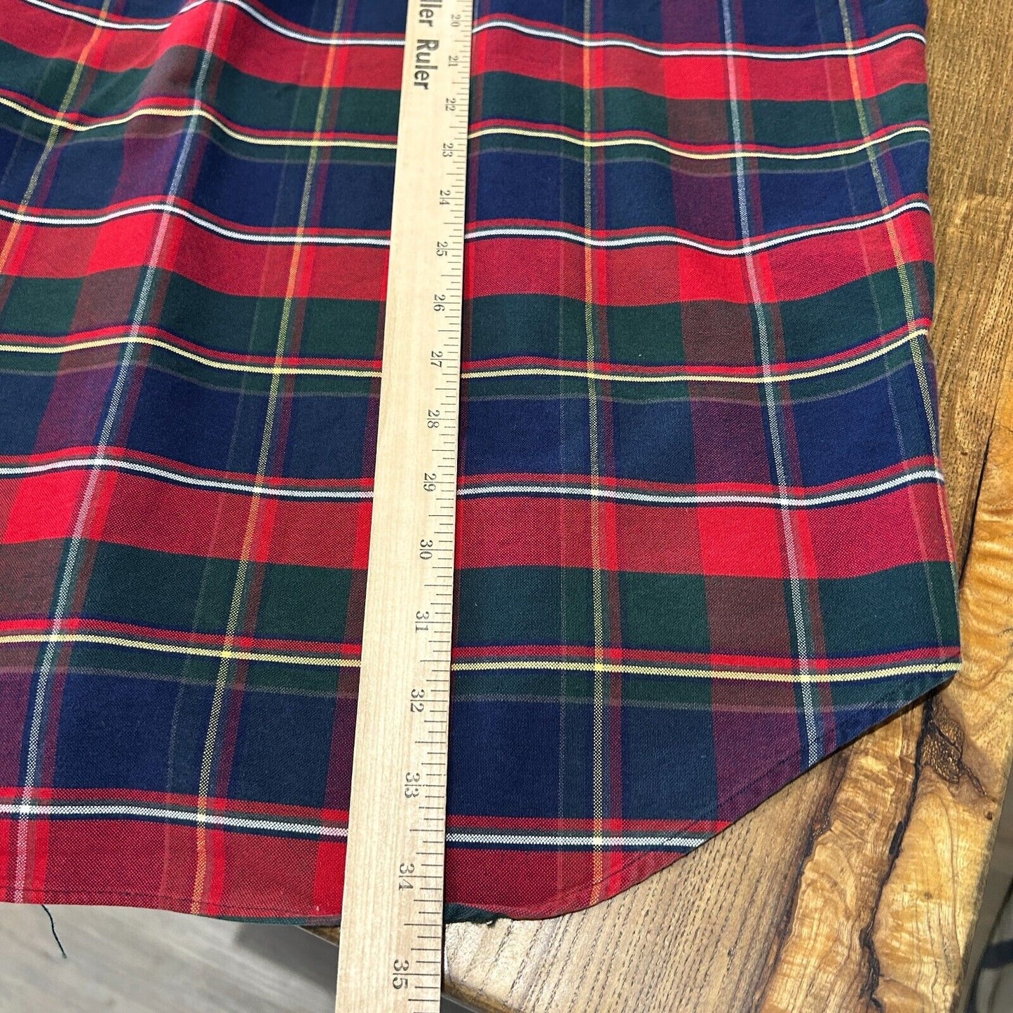 VINTAGE | Ralph Lauren Big Oxford Plaid Button Down Shirt sz XL