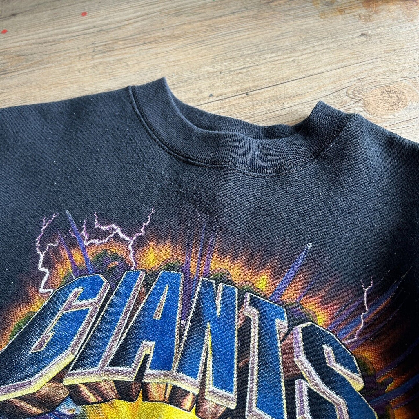 VINTAGE 90s | NY Giants Football Storm Crew Sweater sz L
