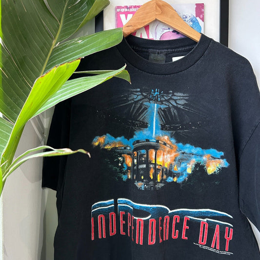 VINTAGE 1996 | Independence Day Movie Film T-Shirt sz XL Adult